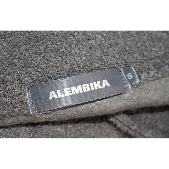 Alembika - Button Front, Convertible Collar Oversized Jacket- High Pile Fleece S - Picture 4 of 11